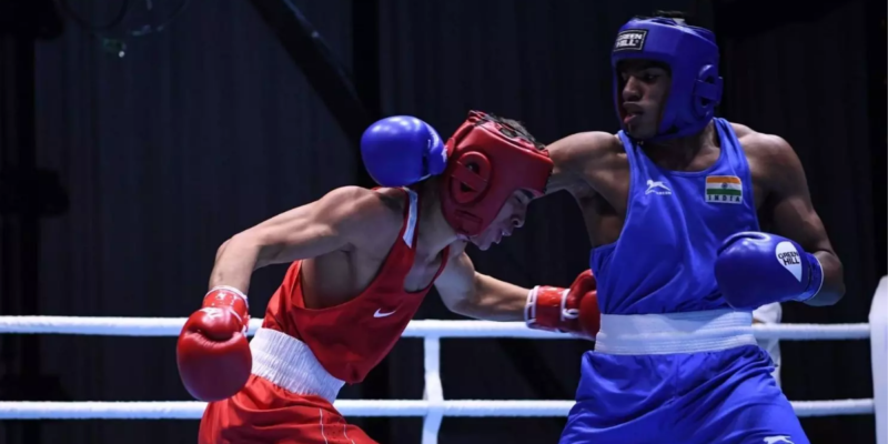 Asian youth boxing