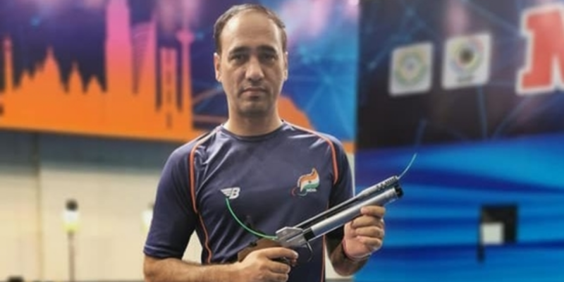 Indian shooter Singhraj Adana