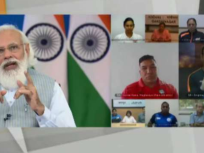 PM Modi interacts with Paralympians