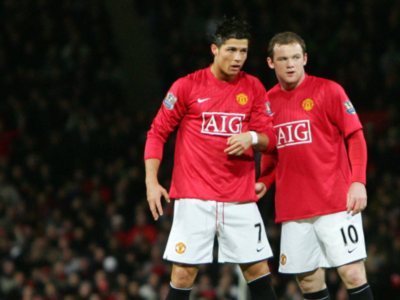Wayne Rooney and Cristiano Ronaldo