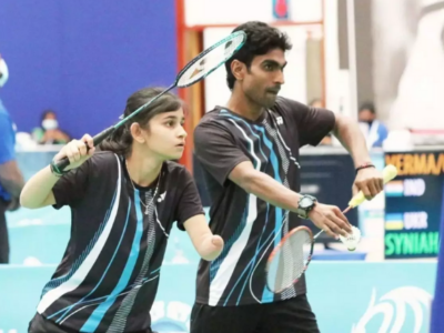 Pramod Bhagat and his partner Palak Kohli