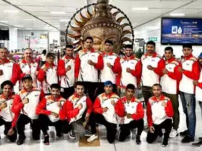 The Indian men's boxing team leaves for world championships