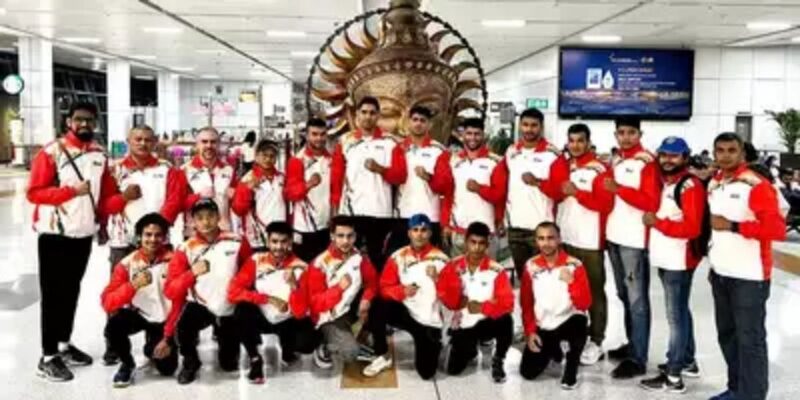 The Indian men's boxing team leaves for world championships