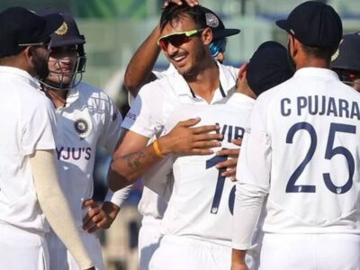 India makes a comes back as Axar Patel takes three wickets