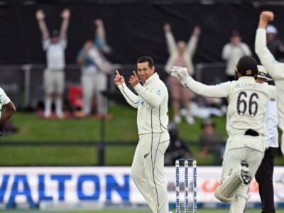 Ross Taylor signs off memorable Test career with a wicket