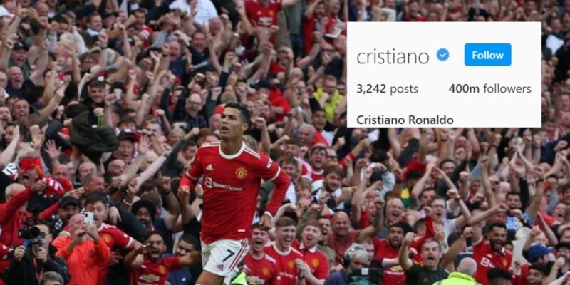Cristiano Ronaldo becomes first-ever to surpass 400m followers on Instagram
