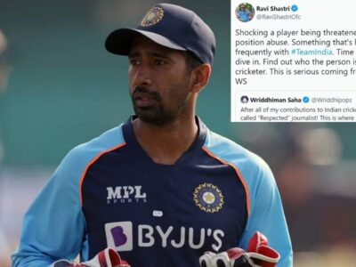 'Time for the BCCI President to dive in,' demands Ravi Shastri as Saha faces threat-laced texts