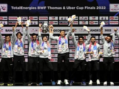 Sports Ministry announces Rs 1 crore reward for Thomas Cup winners