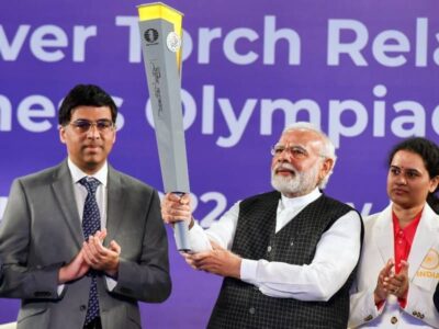 PM Modi flags off first-ever torch relay for Chess Olympiad