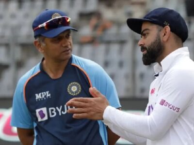 Virat Kohi and Rahul Dravid