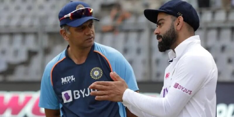 Virat Kohi and Rahul Dravid