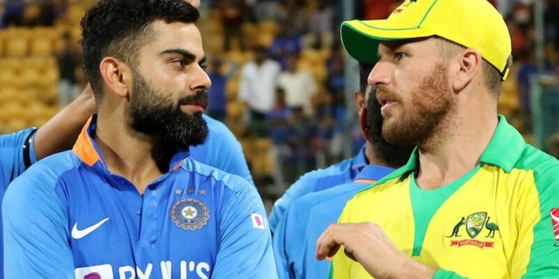 Virat Kohli and Aaron Finch