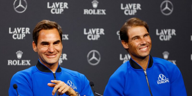 Roger Federer and Rafael Nadal