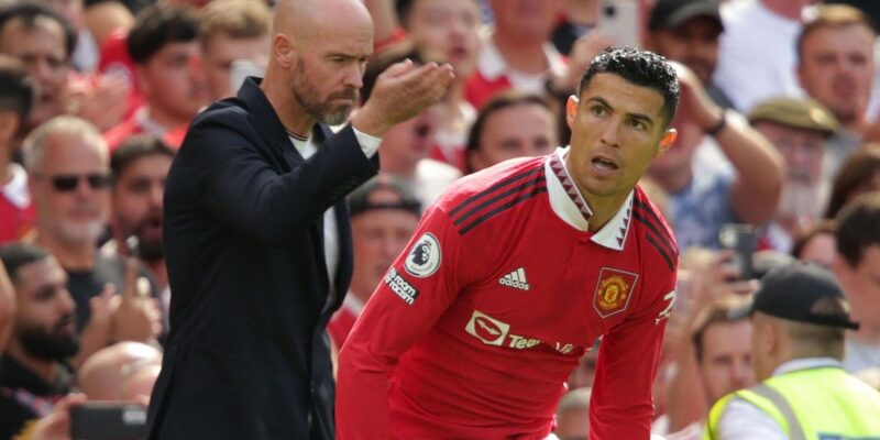 Cristiano Ronaldo and Erik ten Hag