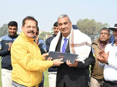 Match Referee Sunil Chaturvedi completes Silver Jubilee
