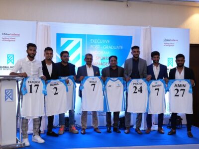 The Global Institute of Sports Business (GISB) launched their Executive Post-Graduate Program in Sports Management at Novotel Juhu in Mumbai.