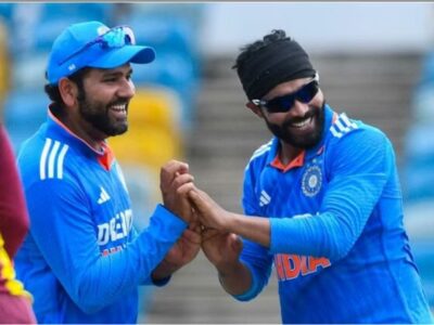 West Indies vs India 1st ODI: India beat West Indies by 5 wickets as Rohit finishes the job from no.7