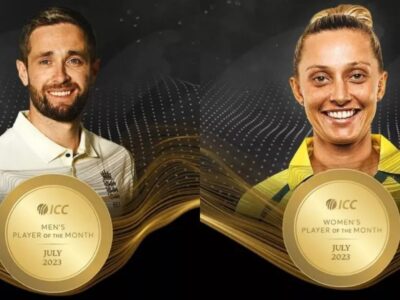 Gardner and Woakes crowned ICC Players of the Month for July