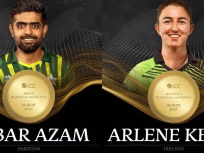 Babar and Kelly win ICC Player of the Month Awards for August