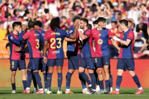 FC-Barcalona-celebrating-Ferran-Torress-goal.
