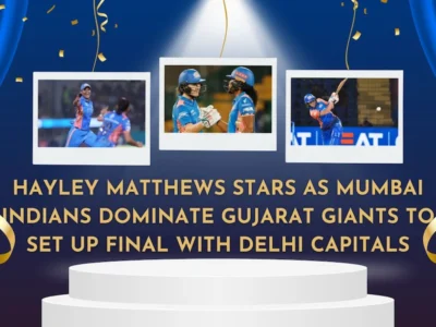 Hayley Matthews stars in WPL playoff against Gujrat Giants