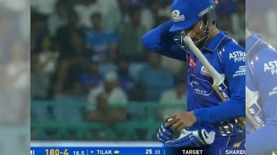Tilak Varma dismissal vs LSG