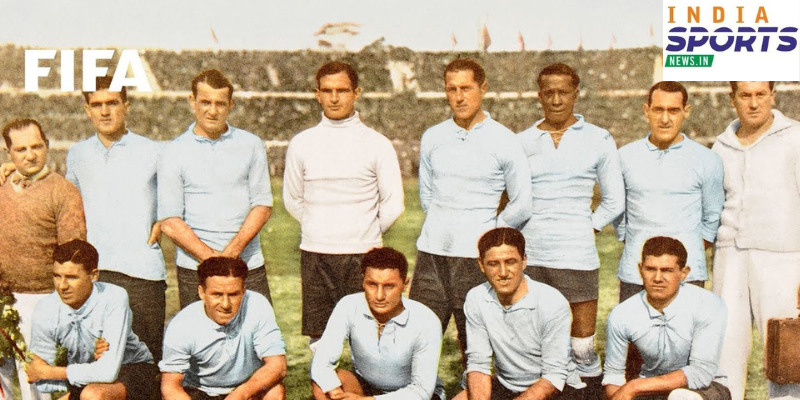 players standing in the frame are about to play a match and are there to click a picture of the team