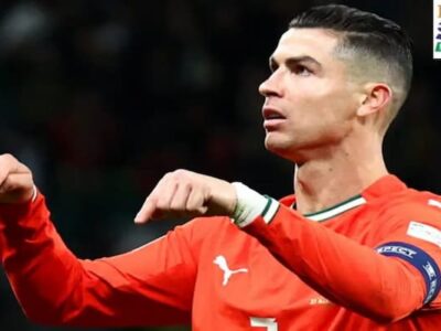 Ronaldo Celebration After scoring the Goal