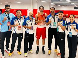 Sanju’s agile footwork and defensive sharpness were evident throughout her bouts, but she fell short in the semifinals to an experienced Kazakh opponent