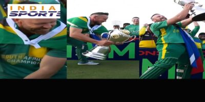 Despite suffering from a hamstring injury, De Villiers managed to make a mockery of a massive 196 runs