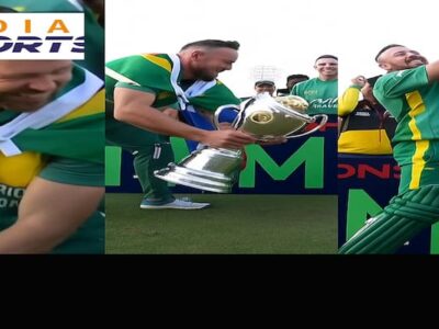 Despite suffering from a hamstring injury, De Villiers managed to make a mockery of a massive 196 runs