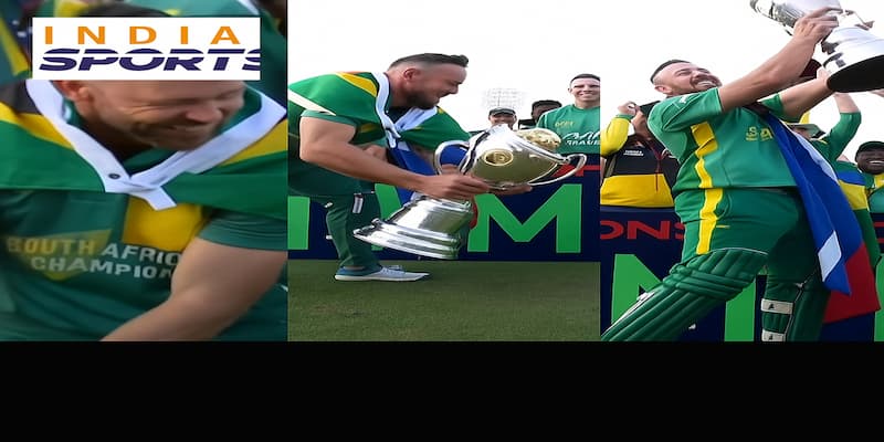 Despite suffering from a hamstring injury, De Villiers managed to make a mockery of a massive 196 runs