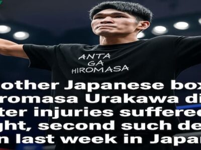 featherweight boxer 28-year-old Hiromasa Urakawa had suffered injuries post his about against Yogi Saito