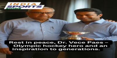 Paes played as a midfielder in the Indian hockey team and, after retirement, donned multiple hats in his long association with Indian sport