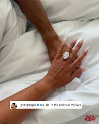 Georgina’s Instagram post announcing the engagement was nothing short of a global event
