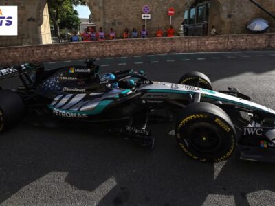 Formula 1 car during Azerbaijan GP 2026 qualifying