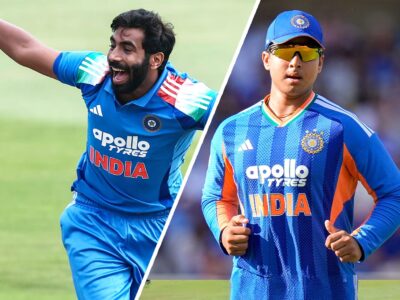Jasprit Bumrah and Vaibhav Sooryavanshi during India's T20i preparations