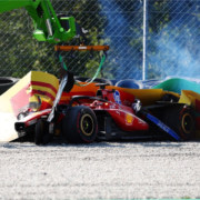 Leclerc Monza crash