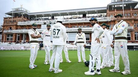Pakistan Team at the 2nd test vs England Lord’s