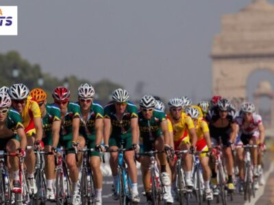 Cyclists competing in a road cycling race as Pune prepares to host the 2032 UCI Road World Championships