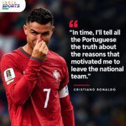 Cristiano Ronaldo statement on leaving Portugal camp.