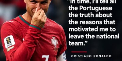 Cristiano Ronaldo statement on leaving Portugal camp.