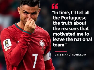 Cristiano Ronaldo statement on leaving Portugal camp.